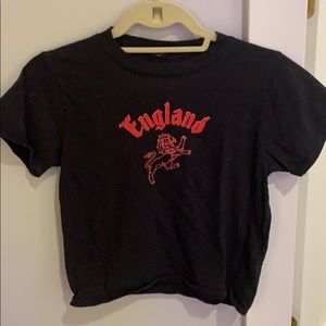 Brandy Melville Black England Tee